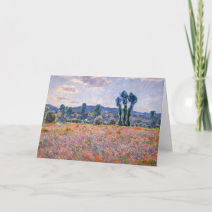 Cartão Claude Monet - Campo de Papoulas 1890 (Giverny)