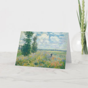 Cartão Claude Monet - Campos de Papoulas perto de Argente