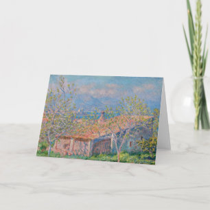 Cartão Claude Monet - Casa dos Jardineiros em Antibes