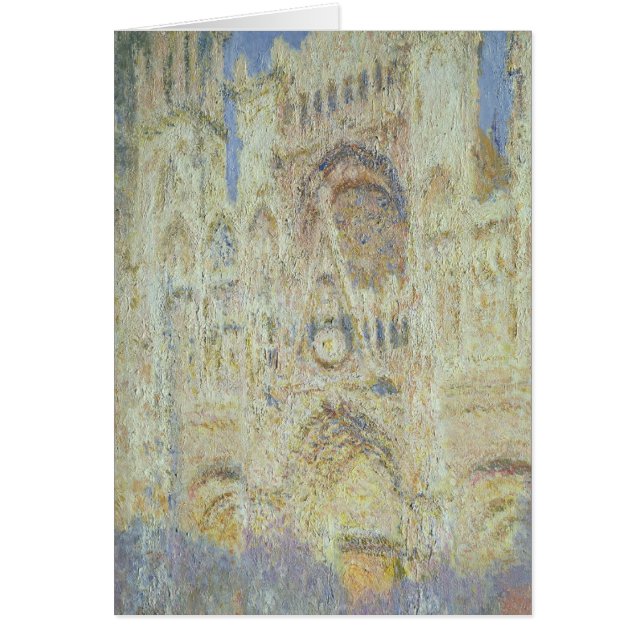 Cartão Claude Monet | Catedral de Rouen em Sunset, 1894 (Frente)