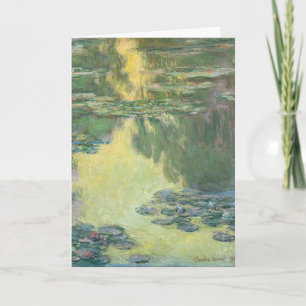 Cartão Claude Monet Classic Painting, Waterlily (1907)