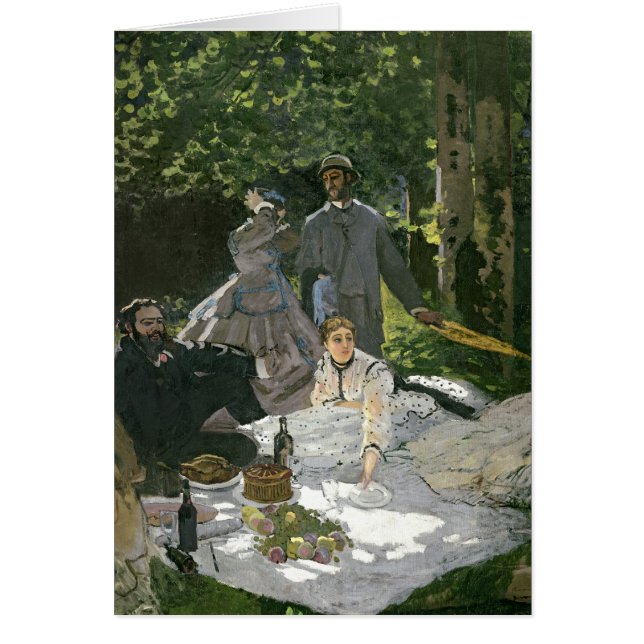 Cartão Claude Monet | Dejeuner sur l'Herbe, Chailly (Frente)