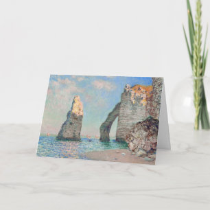 Cartão Claude Monet - Falésias em Etretat