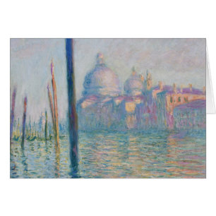 Cartão Claude Monet Grande Canal Veneza Itália Viagem