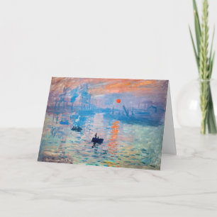 Cartão Claude Monet - Impressão, Nascer do Sol