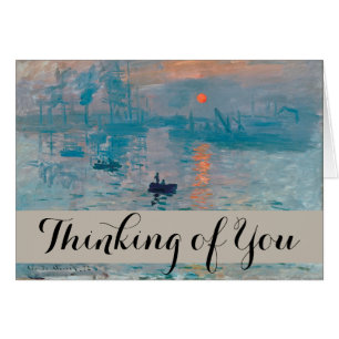 Cartão Claude Monet Impression Sunrise Francês