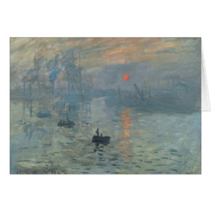 Cartão Claude Monet Impression Sunrise Soleil Levant