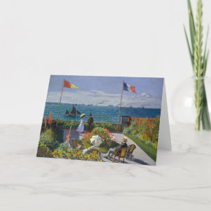 Cartão Claude Monet - Jardim em Sainte-Adresse
