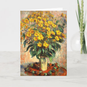 Cartão Claude Monet: Jerusalem Artichokes