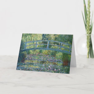 Cartão Claude Monet - Lago de nenúfares, Harmonia Verde