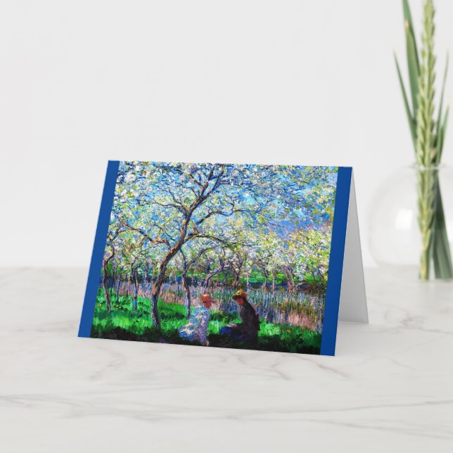 Cartão Claude Monet, Le Printemps, Impressionista (Frente)