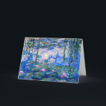 Cartão Claude Monet - Lírios Água, 1919,<br><div class="desc">Claude Monet,  famosa pintura,  Water Lily,  1919.</div>