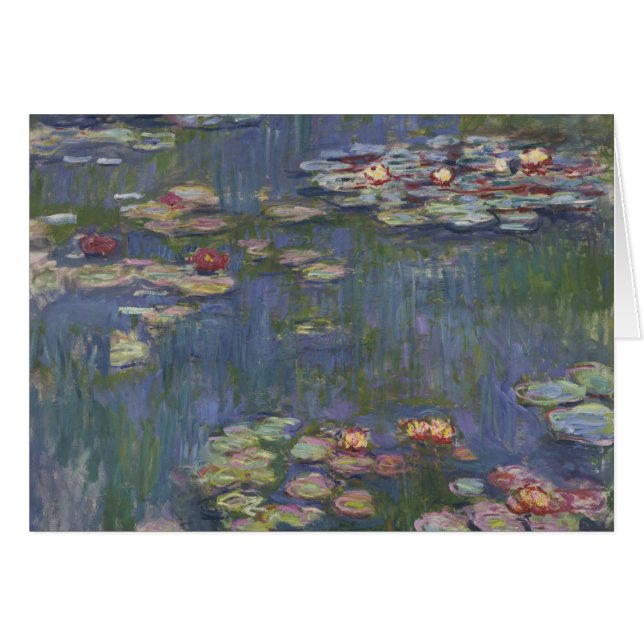 Cartão Claude Monet - Lírios Hídricos (Frente Horizontal)