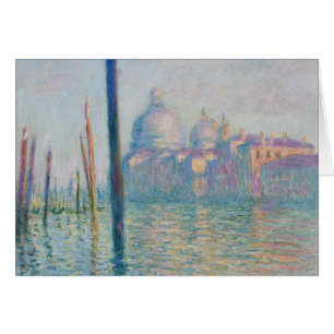 Cartão Claude Monet - o canal grande