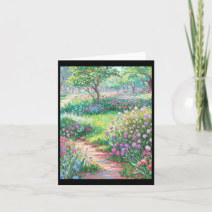 Cartão Claude Monet O Jardim do Artista em Giverny Sticke