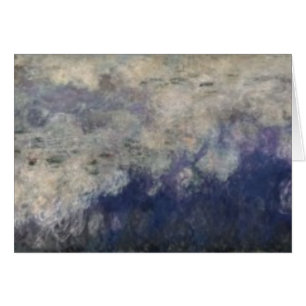 Cartão Claude Monet o Waterlilies as nuvens, 1914-18