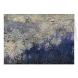 Cartão Claude Monet o Waterlilies as nuvens 1915-26