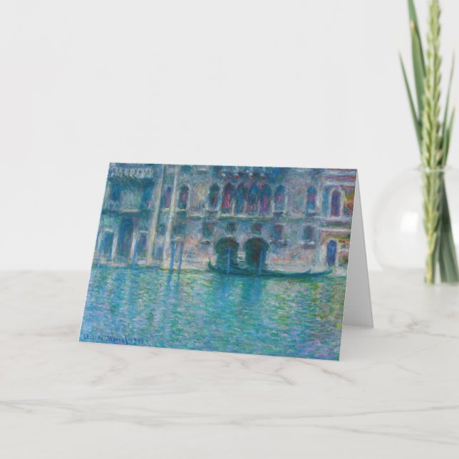 Cartão Claude Monet - Palazzo da Mula (Frente)