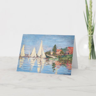 Cartão Claude Monet - Regatas em Argenteuil