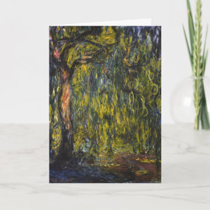 Cartão Claude Monet Salgueiro Impressionista Arte