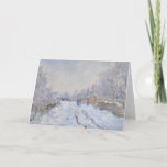 Cartão Claude Monet // Snow at Argenteuil<br><div class="desc">A work of the famous Impressionist artist Claude Monet.</div>