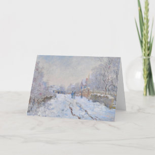Cartão Claude Monet // Snow at Argenteuil