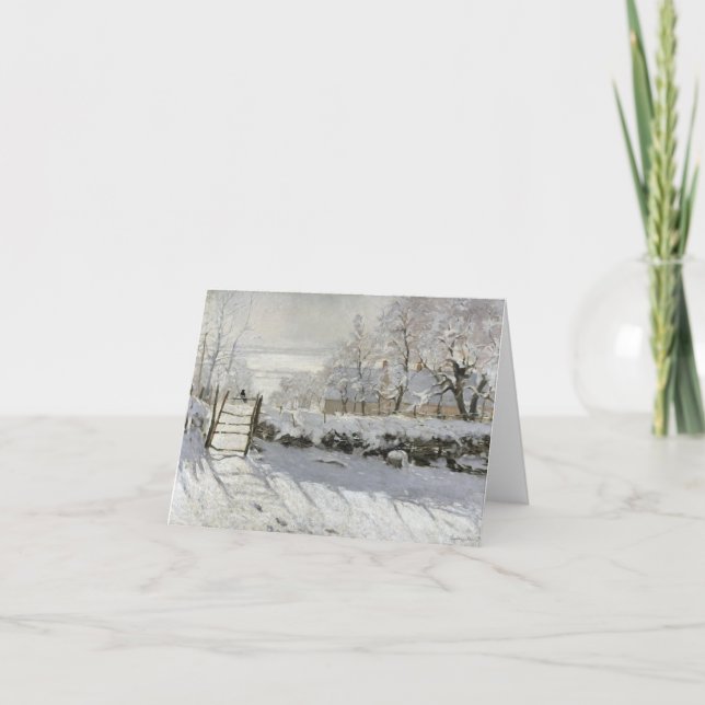 CARTÃO CLAUDE MONET THE MAGPIE (Frente)