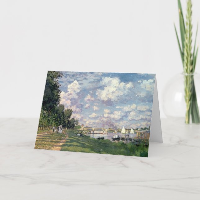 Cartão Claude Monet | The Marina at Argenteuil, 1872 (Frente)