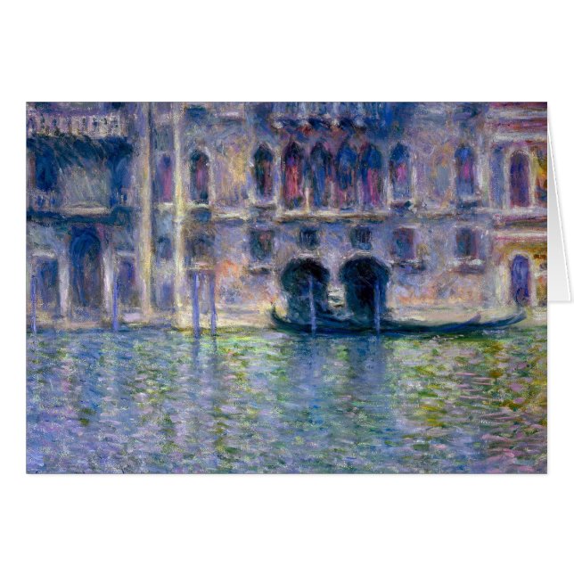 Cartão Claude Monet Veneza (Frente Horizontal)