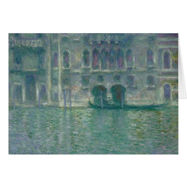 Cartão Claude Monet | Vista panorâmica da ilha de França (Frente Horizontal)