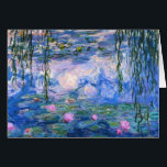 Cartão Claude Monet Water Lillies 1919<br><div class="desc">Título: Aglomerado de Água: Claude Monet Ano: 1919</div>