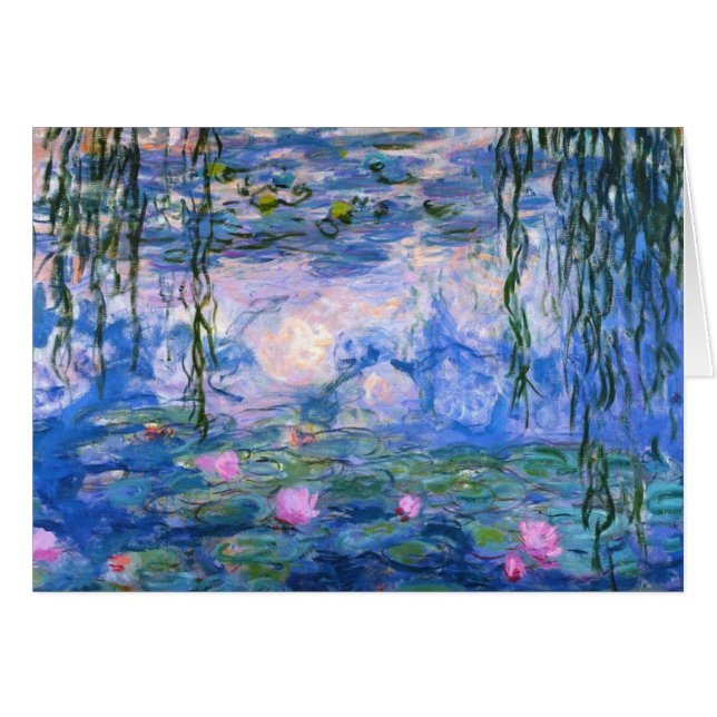 Cartão Claude Monet Water Lillies 1919 (Frente Horizontal)