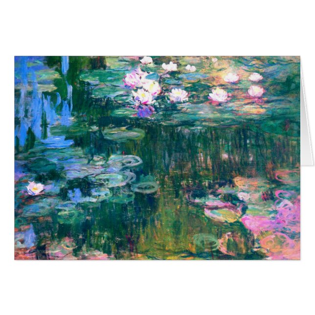 Cartão Claude Monet Water Lily 1917 (Frente Horizontal)
