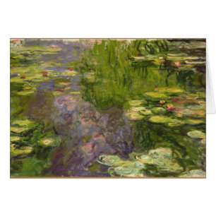 Cartão Claude Monet Waterlilies