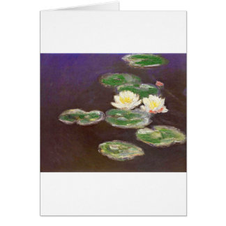 Cartão Claude Monet - Waterlilies