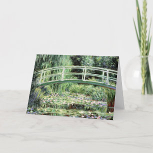 Cartão Claude Monet   Waterlilies branco, 1899