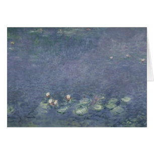 Cartão Claude Monet   Waterlilies: Manhã, 1914-18
