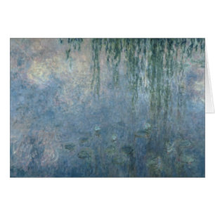 Cartão Claude Monet Waterlilies: Salgueiro Weeping da
