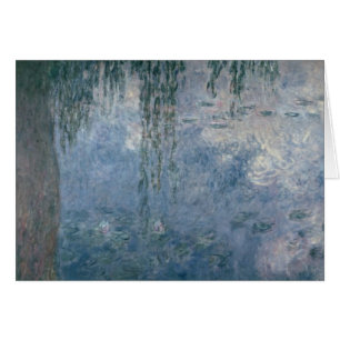 Cartão Claude Monet Waterlilies: Salgueiros Weeping,