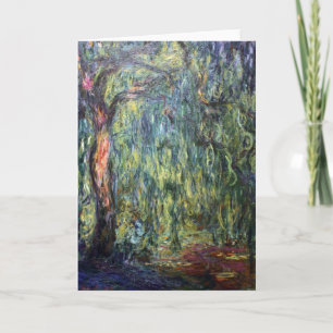 Cartão Claude Monet Weeping Willow