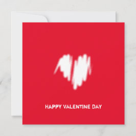 Cartão Clean Monocrome Modern Classy Vibe Love Heart