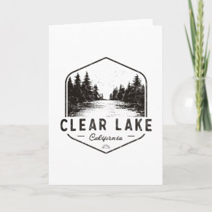 Cartão Clear Lake Califórnia Ao Ar Livre Vintage