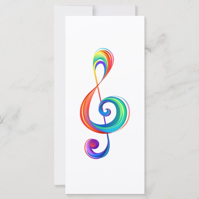 Cartão Clef (trecho de arco-íris) (Frente)