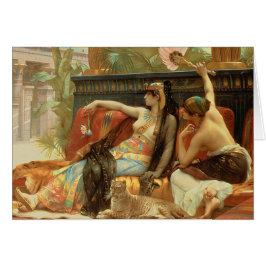 Cartão Cleópatra... Alexandre Cabanel... arte de vintage.