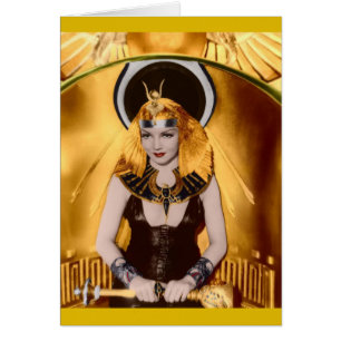 Cartão Cleopatra Claudette 1934 Colbert