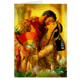 Cartão Cleópatra & Marc Antony por Leyendecker
