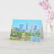 Cartão Cleveland, Ohio River View Greeting Card (Orchid)