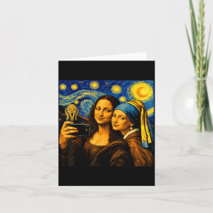 Cartão Clic Obra-Prima Selfie Pinte As Estrelas Arte