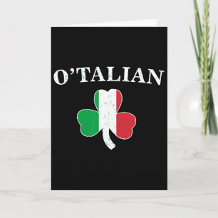 Cartão Clic O'talian Trevo e Bandeira da Irlanda Irlandês
