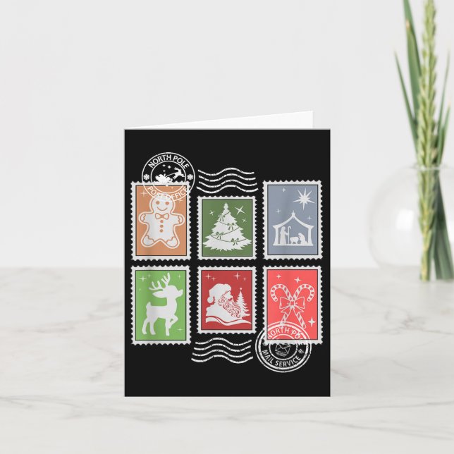 Cartão Clic Stage Stamps Christmas Mail  (Frente)